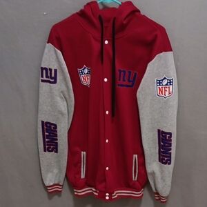 Red and Gray NFL Giants Hoodie Size - XL